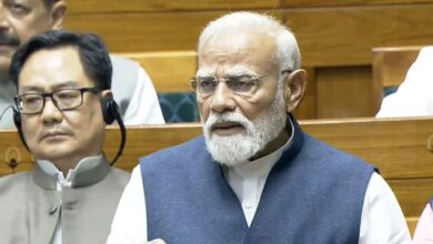 Prime Minister Modi speaking about opposition to the women reservation bill.