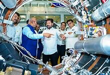 Telangana Chief Minister reviews Skyroot's Vikram-1 orbital rocket components during a visit to Srihariko.