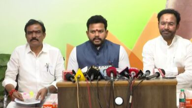 The image shows Union Civil Aviation Minister K Rammohan Naidu addressing media on Wednesday, April 8, 2026.
