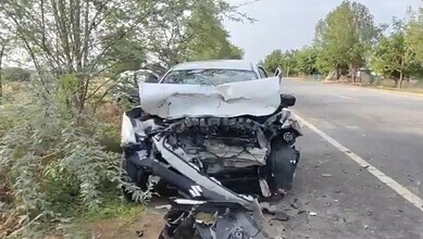 A car damaged in accident