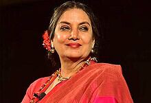Bollywood actress Shabana Azmi