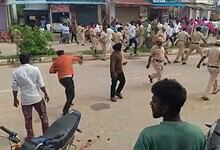 Congress workers clash in Suryapet during a political protest, causing chaos and injuries.
