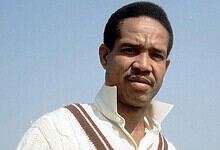 Cricket legend Sir Garfield Sobers in a classic portrait shot.