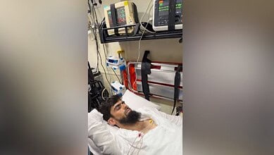 Hyderabad Youth Courage founder Salman Khan in a hospital
