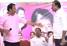 BRS leaders fight on stage ahead of KTR's speech in Secunderabad