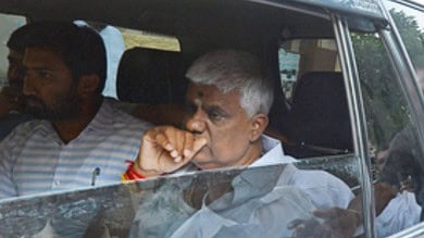 H.D. Revanna heads to father Deve Gowda's house after release from prison