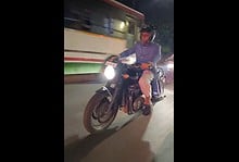 Asaduddin Owaisi rides bike to reach public meeting venue in Hyderabad