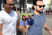 Saif Ali Khan removes Kareena's tattoo, fans say, 'Divorce loading'