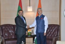 EAM S Jaishankar with Maldivian counterpart Moosa Zameer