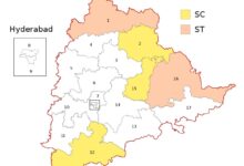 Telangana records a polling percentage of 66.3 % in the Lok Sabha elections.