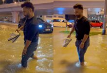 Dubai Rains: Rahul Vaidya faces flooding streets, video goes viral