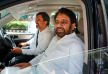 AAP leader Amanatullah Khan on his way to the party office after bail