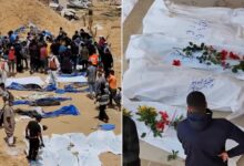 At least 392 bodies from 3 mass graves recovered in Gaza’s Khan Younis