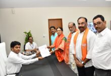 Four BJP candidates submitted their nominations for the Lok Sabha elections in the state on the first day of nominations which began on Thursday.
