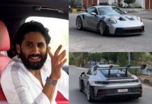 Watch: Naga Chaitanya buys new Porsche, spotted in Gachibowli