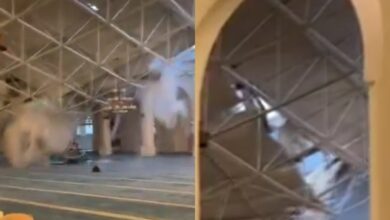 Video: Mosque roof collapses in Saudi Arabia amid heavy rain