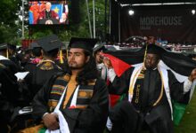 Morehouse College students turn their backs on Biden during graduation speech