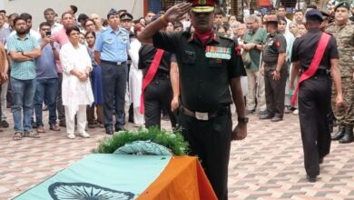 mortal remains of Col. Waibhav Anil Kale (Retd.)