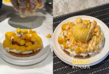 Mango Kunafa, summer season's trending dessert in Hyderabad