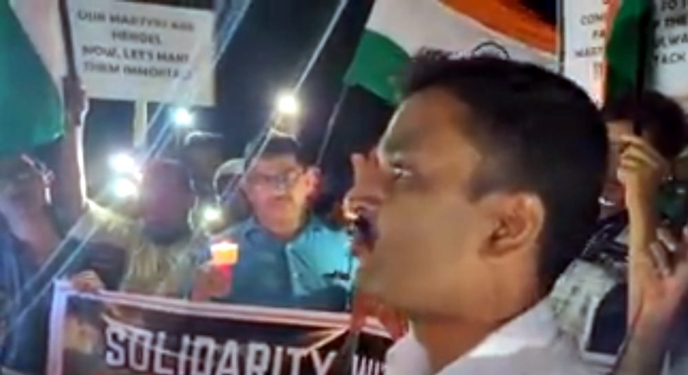 Bhatkal Muslims protest against Pulwama killings, organize candle march