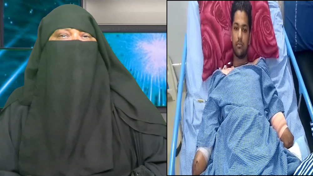 Hyderabad: Mother appeals for financial help to pay medical bills of son who lost his hands in accident
