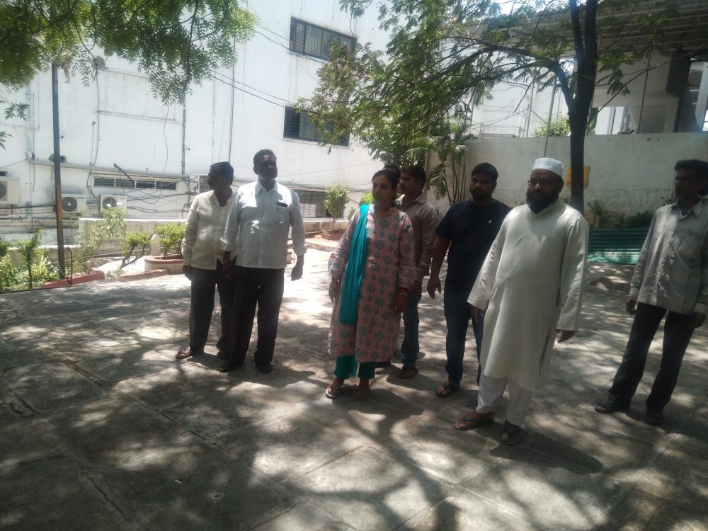 Corporator Vijaya reddy visit Masjid-e-Qutub Shahi Lakdi ka pul