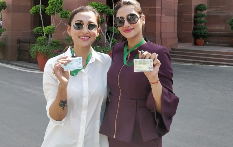 TMC MPs Nusrat, Mimi trolled for wearing western outfit in Parliament – Pics inside