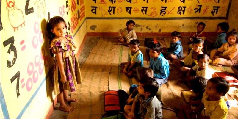 MP Collector’s daughter studies in ‘anganwadi’