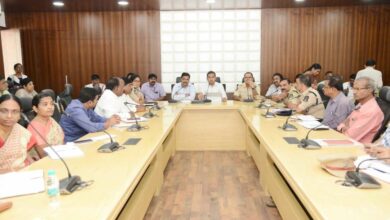 Hyderabad: Ahead of Ganesh Immersion a meeting was held at GHMC head office on Monday. Officials discussed about the necessary arrangements required for Ganesh Immersion at Tank Bund. The meeting was headed by Musharaff Ali, Additional commissioner of GHMC, Shankaraiah DCP of Traffic, L.S. Chauhan, DCP of North zone and Kalmeshwar, DCP of central zone and other board members were present. During the meeting Musharaff Ali said, “All necessary arrangements will be taken up like sanitation, filling of pot holes as per the procession route, removal of construction debris, Ali stressed that special attention will be given for public safety.” Earlier, there use to be various control rooms for each department but this year the GHMC have decided to assemble a centralized integrated control system at Tank Bund and another at NTR Marg road. Aiming to have a better co-ordination at field work and to avoid any delay in attending emergency work rather than waiting from higher officials concerned. Further he asked the officials to air their issues they faced based on The officials from Police Department suggested the Additional commissioner of GHMC to provide 21 cranes on 9th and 10th day and increase it to 29 on 11th day. They also suggested to increase the staff members, drivers and operators. Who would operate in three shifts and also provide a suitable place at people’s plaza for parking of public vehicles for those who come for immersion of idols in order to avoid traffic jams on necklace road. Musharaff Ali asked the Road and Buildings department officials to provide the barricading as per the requirement of police department for proper regulation of Ganesh Immersion. The R&B officials informed that barricading work will be taken up and illumination will be done with installation of 37,000 odd lights. 23 distribution transformers at important points will be arranged to ensure uninterrupted power supply and sufficient mobiles toilets will also be placed. Special Care would be taken to curb traffic enrooted to religious places. Separate passes will be provided to utility vehicles in order to permit the vehicles to move freely during procession. The Officials have also decided to provide health camps and water distribution camps to the public which had a positive response last year. Further the officials requested the representatives of Ganesh Utsav committee members to ensure that ‘No’ plastic materials is used for distribution of Prasadam’s and any other edible materials. The officials also added that the public should not erect flexes and large banners on vehicles as it obstructs the moment of vehicles and causes traffic jams. However, they are permitted to display banners if any, at authorized hoardings only.