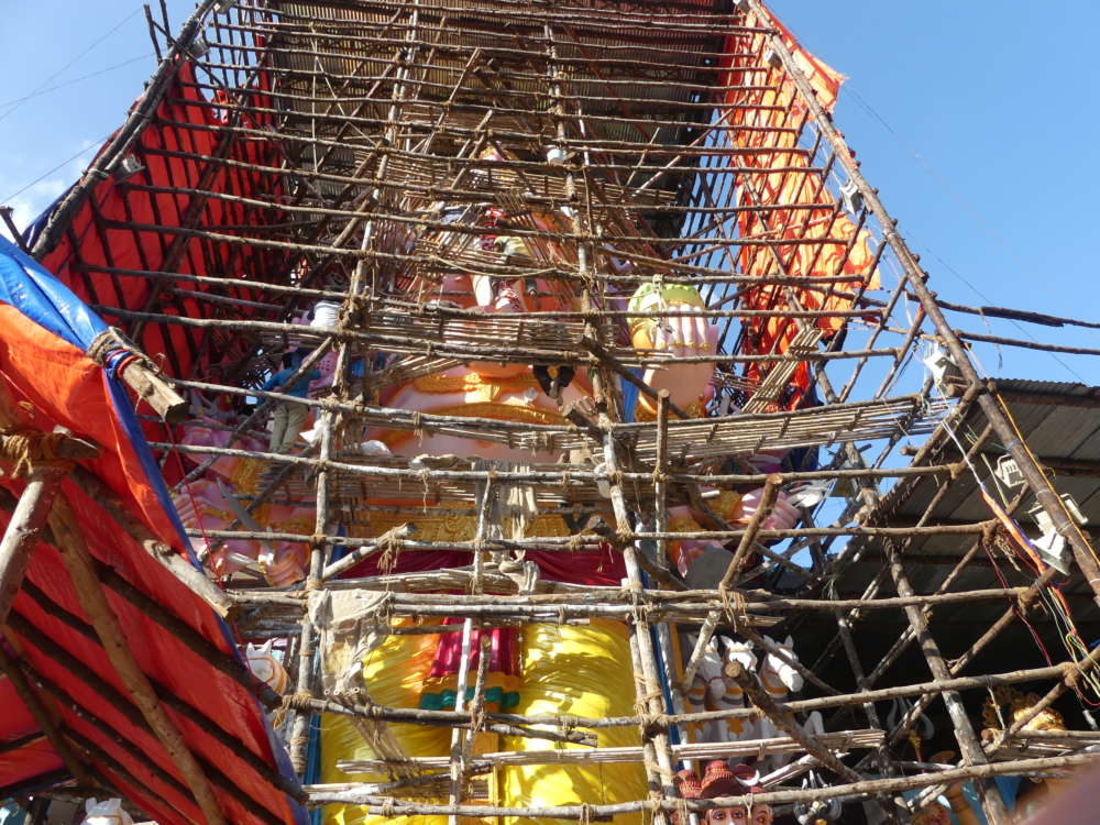 India's tallest Khairatabad Ganesh on final touch up