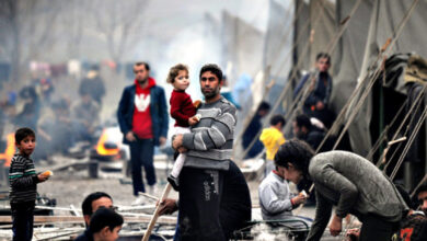 No longer safe in bombed-out camp, say displaced Syrians