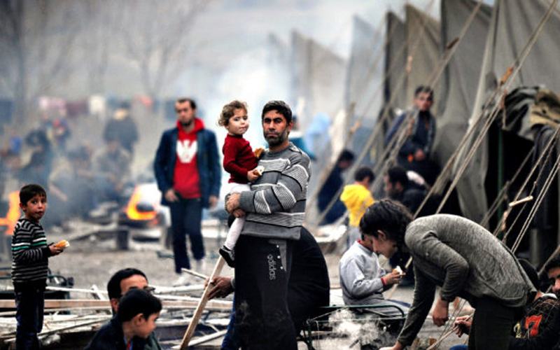 No longer safe in bombed-out camp, say displaced Syrians