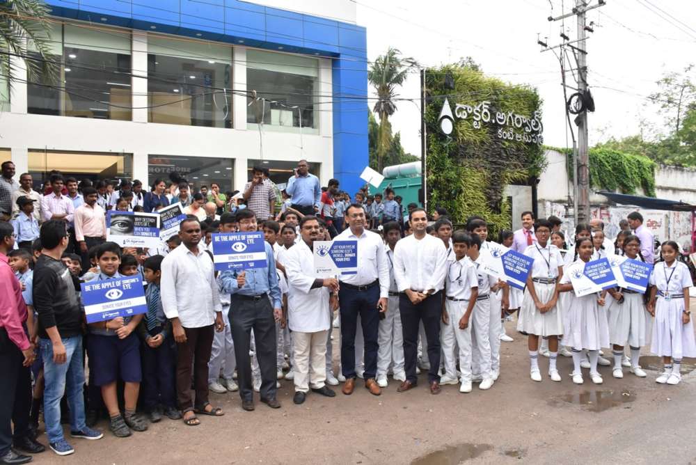 Human Rally for awareness on Eye Donation