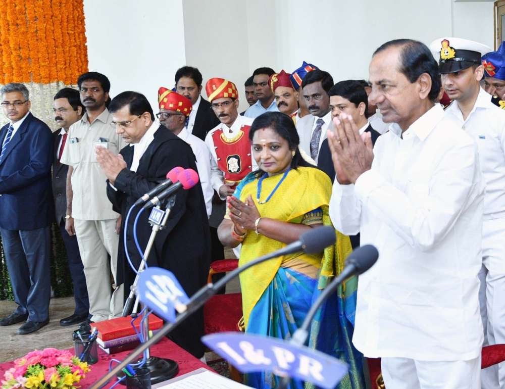 T Soundararajan sworn in as 2nd Governor of Telangana
