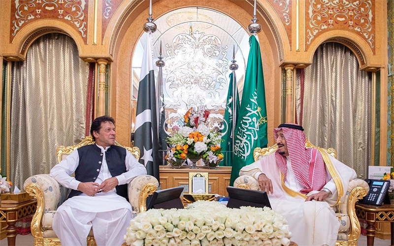 Photos: Imran Khan meets King Salman, Crown Prince