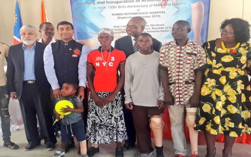 Indian Mission to provide free artificial limbs at health camp in Namibia
