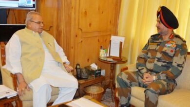 Northern Army Commander, J-K Governor discuss security situation