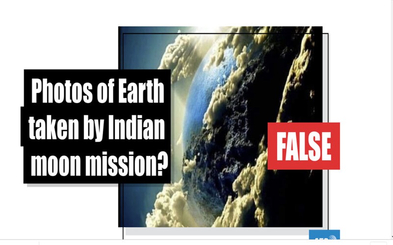 Digital pictures have no connection to India’s Chandrayaan-2