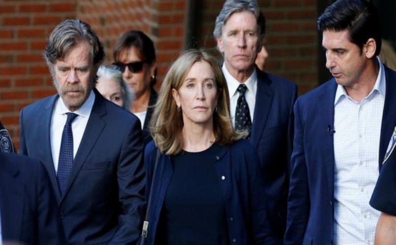 Felicity Huffman spotted in prison uniform