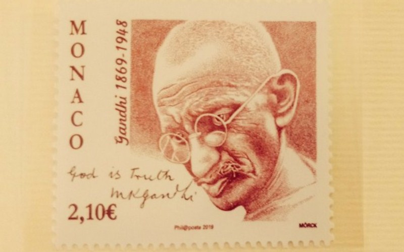 Monaco releases commemorative postage stamp on Mahatma Gandhi