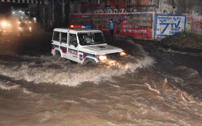 Hyderabad: City witnesses heavy rains, trees uprooted