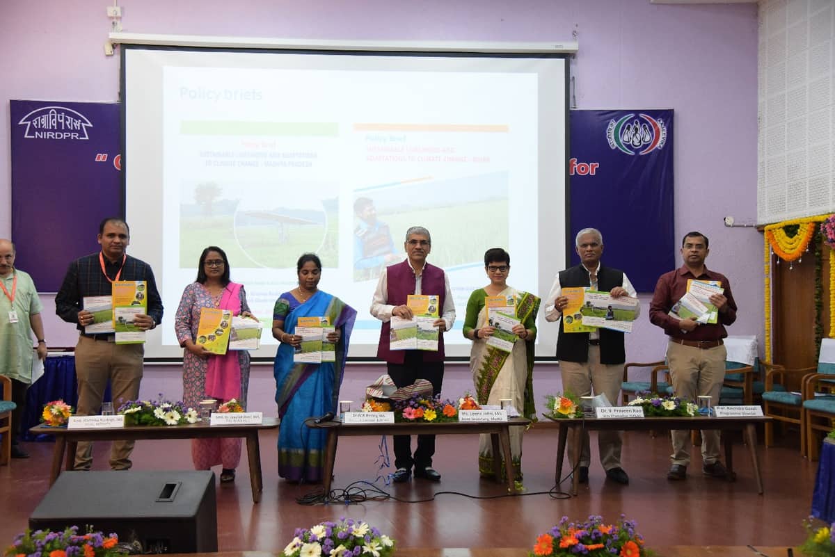 NIRDPR spearheads 25 ‘Climate Smart Agricultural’ techniques