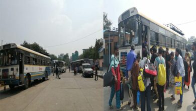Owing to unending strike, RTC conductor becomes barber