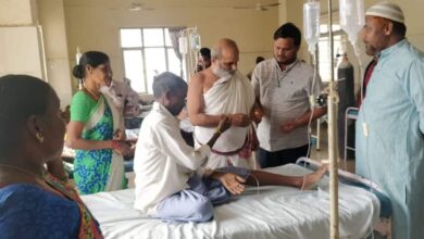 Chilkur Balaji temple’s head priest visits MNJ Hospital