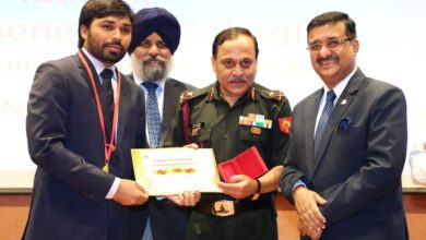 Maj Gen RK Singh addresses Army Symposium at HRD institute