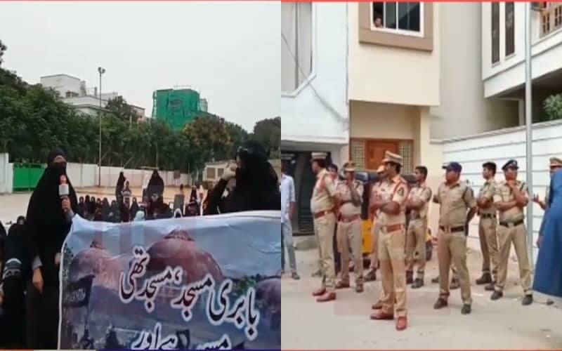 Hyderabad: Tension prevailed at Saidabad’s Ujale Shah Eidgah