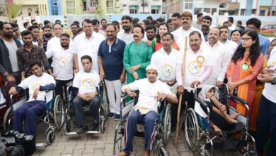 GHMC distributes free wheelchairs on World Disability Day
