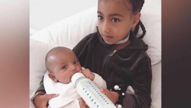 Kim shares adorable throwback picture of North and Psalm West