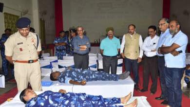 Hyderabad: Blood Donation at RAF-CRPF Campus held