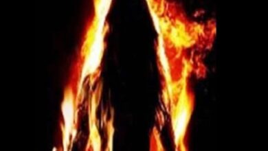 A wife burned to death by her husband for chewing Gutka